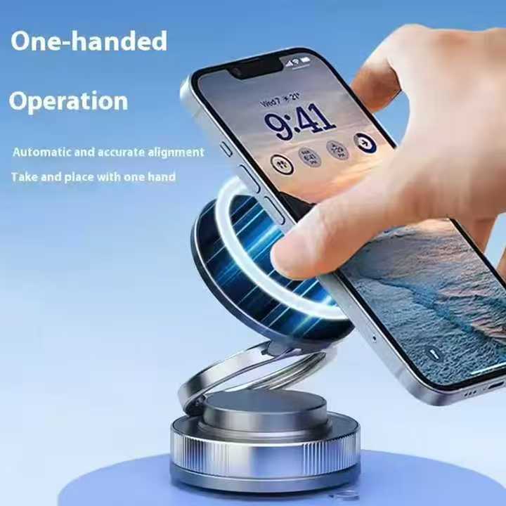 2026 New Magnetic Car Phone Holder,N52 Strong Magnet Vacuum Suction Cup Dashboard Mount,No Adhesive,Stable&Anti -Shake for GPS Navigation.