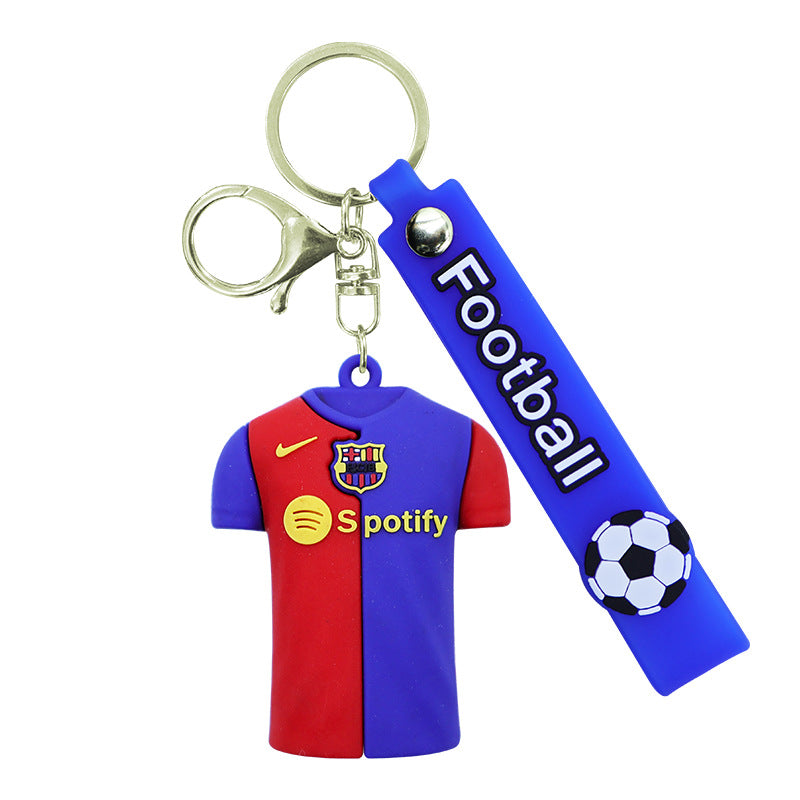 2026 World Cup Soft Rubber Soccer Jersey Keychain Football Fan Gift