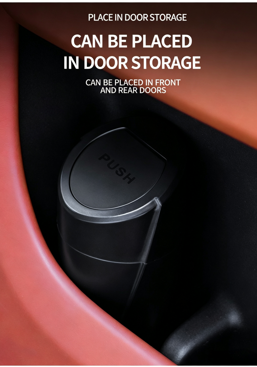 Mini Car Trash Can with Lid,2-in-1 Car Ashtray&Storage Organizer for Auto