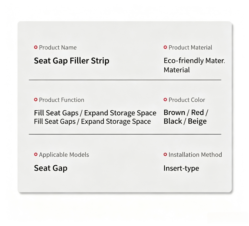 Car Seat Gap Filler,Universal Leak-Proof Seat Crevice Plug Strip,Anti-Drop Auto Interior Organizer
