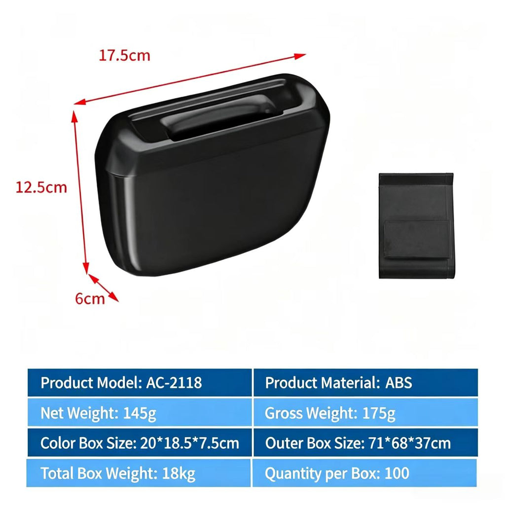 Mini Car Trash Can with Lid,2-in-1 Car Ashtray&Storage Organizer for Auto