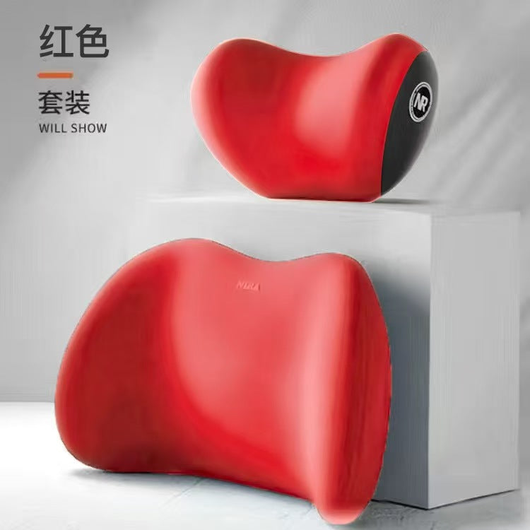 Memory Foam Car Pillow Set - Headrest, Lumbar & Neck Support Cushion
