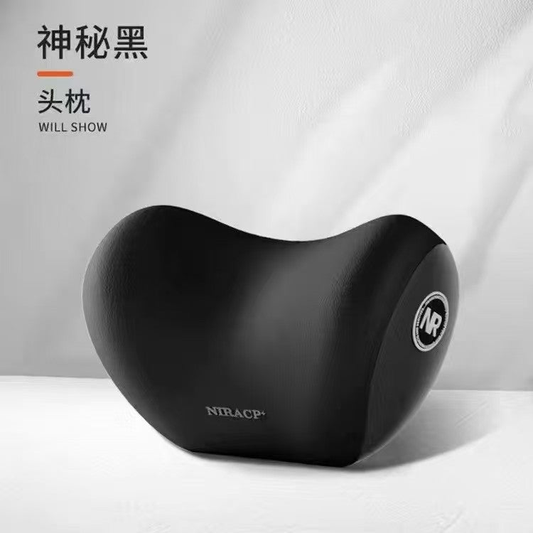 Memory Foam Car Pillow Set - Headrest, Lumbar & Neck Support Cushion
