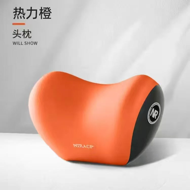 Memory Foam Car Pillow Set - Headrest, Lumbar & Neck Support Cushion