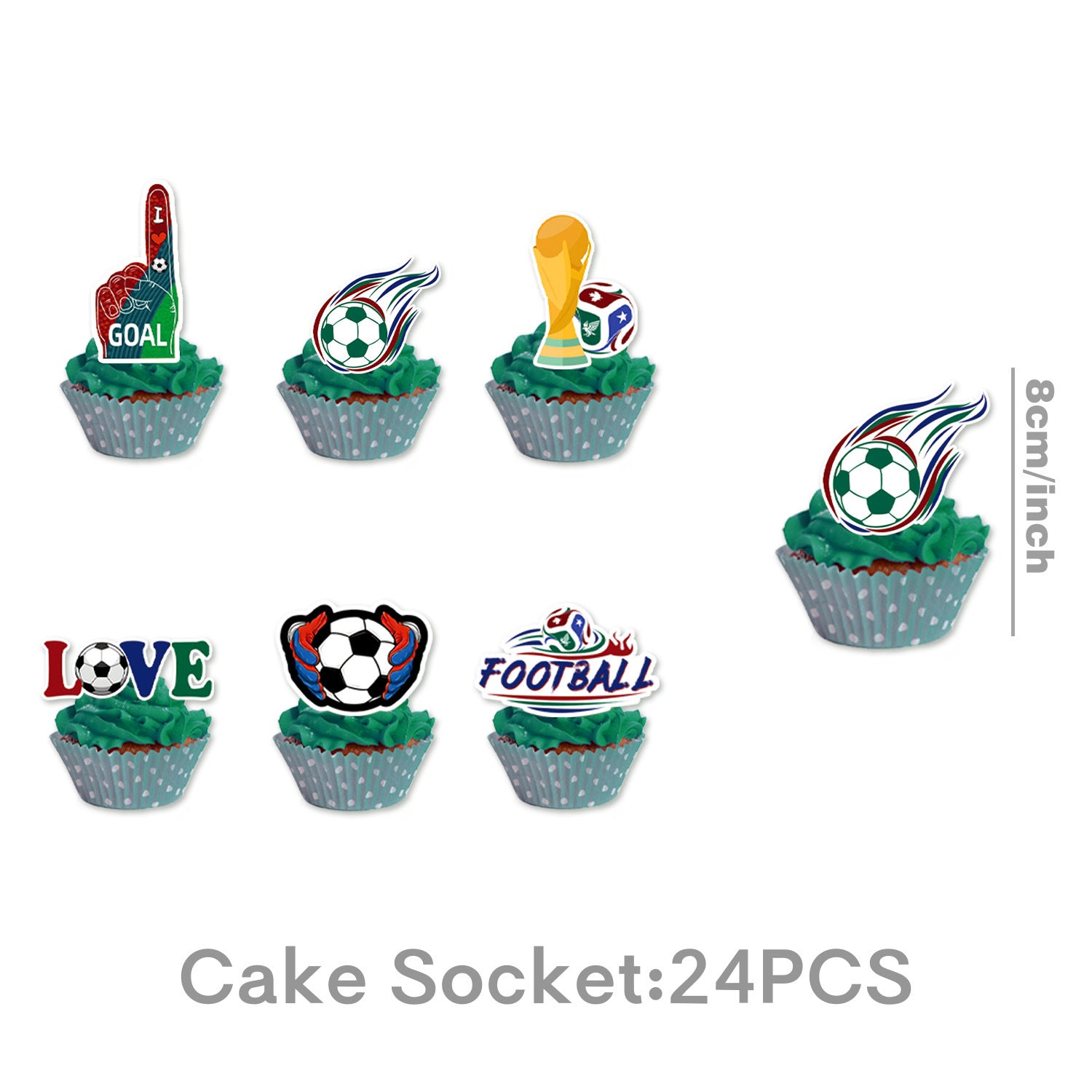 2026 World Cup Soccer Party Disposable Paper Plates Cups Set