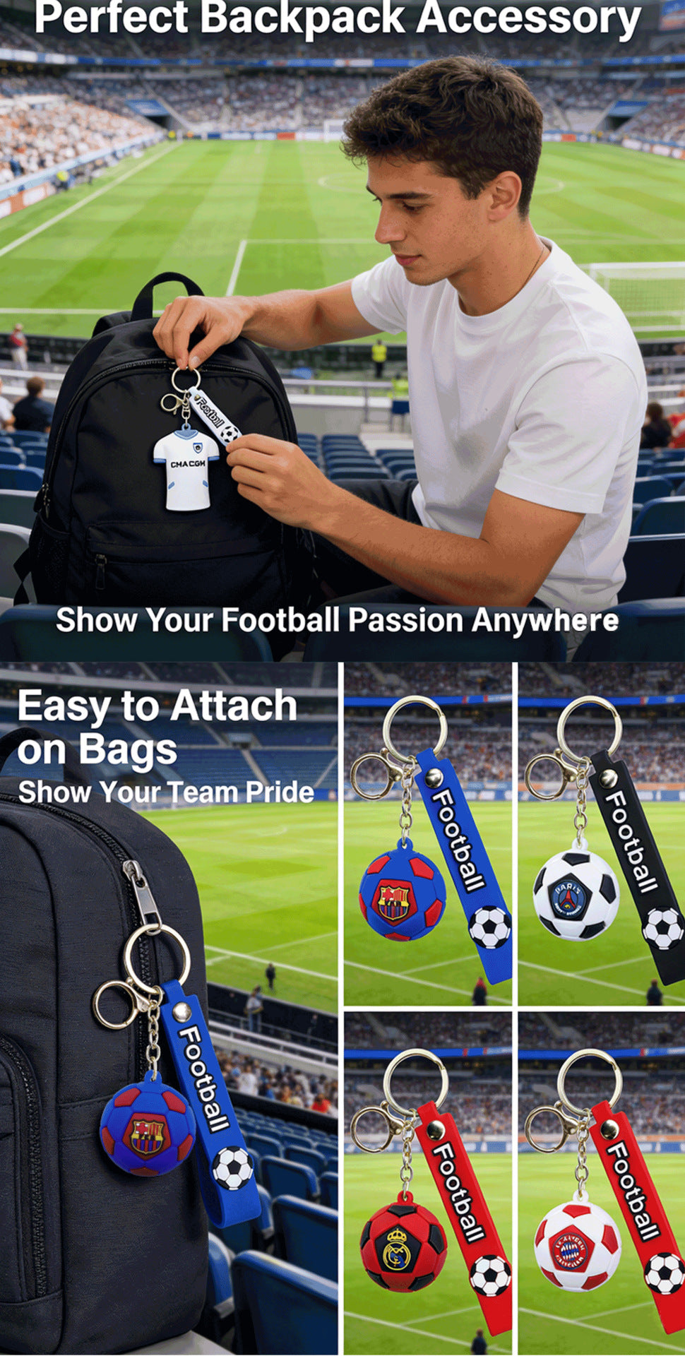 2026 World Cup Soft Rubber Soccer Jersey Keychain Football Fan Gift