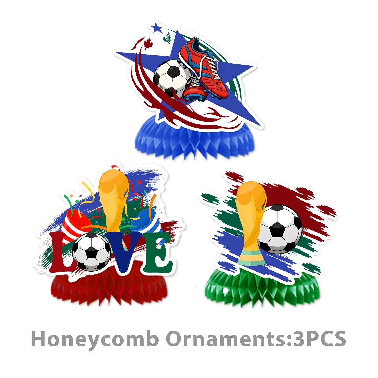 2026 World Cup Soccer Party Disposable Paper Plates Cups Set