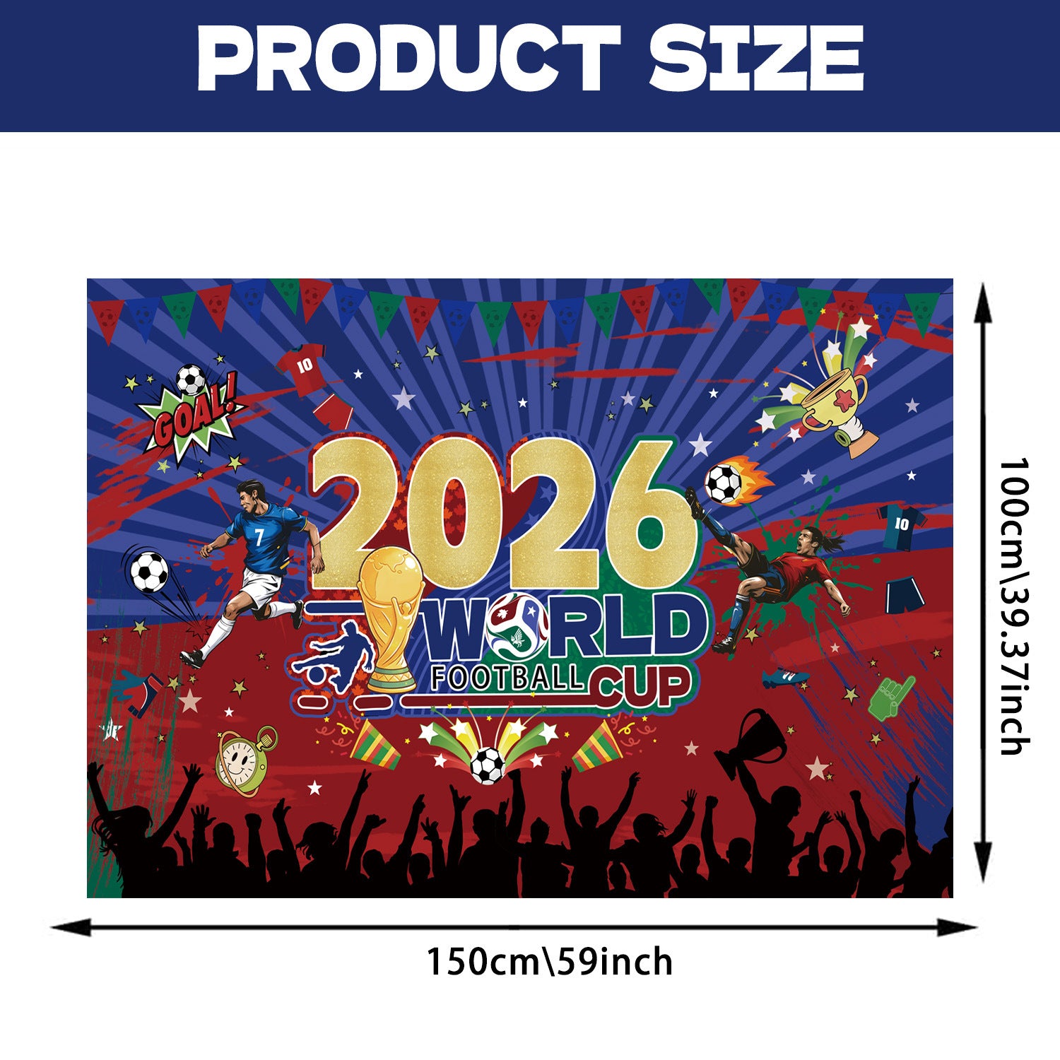 2026 World Cup Soccer Party Disposable Paper Plates Cups Set