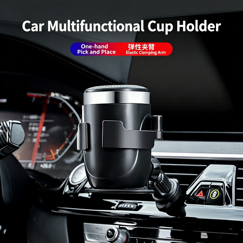Car AC Vent Multi-function Cup Holder Drink Ashtray Stand