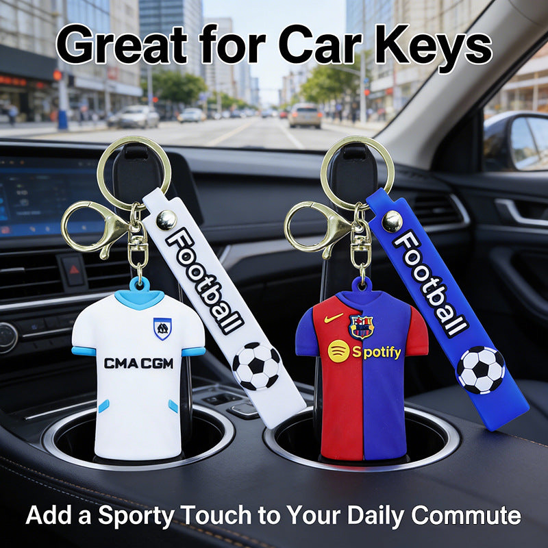 2026 World Cup Soft Rubber Soccer Jersey Keychain Football Fan Gift