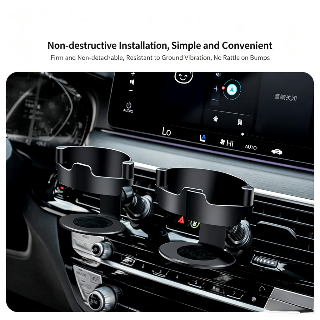 Car AC Vent Multi-function Cup Holder Drink Ashtray Stand
