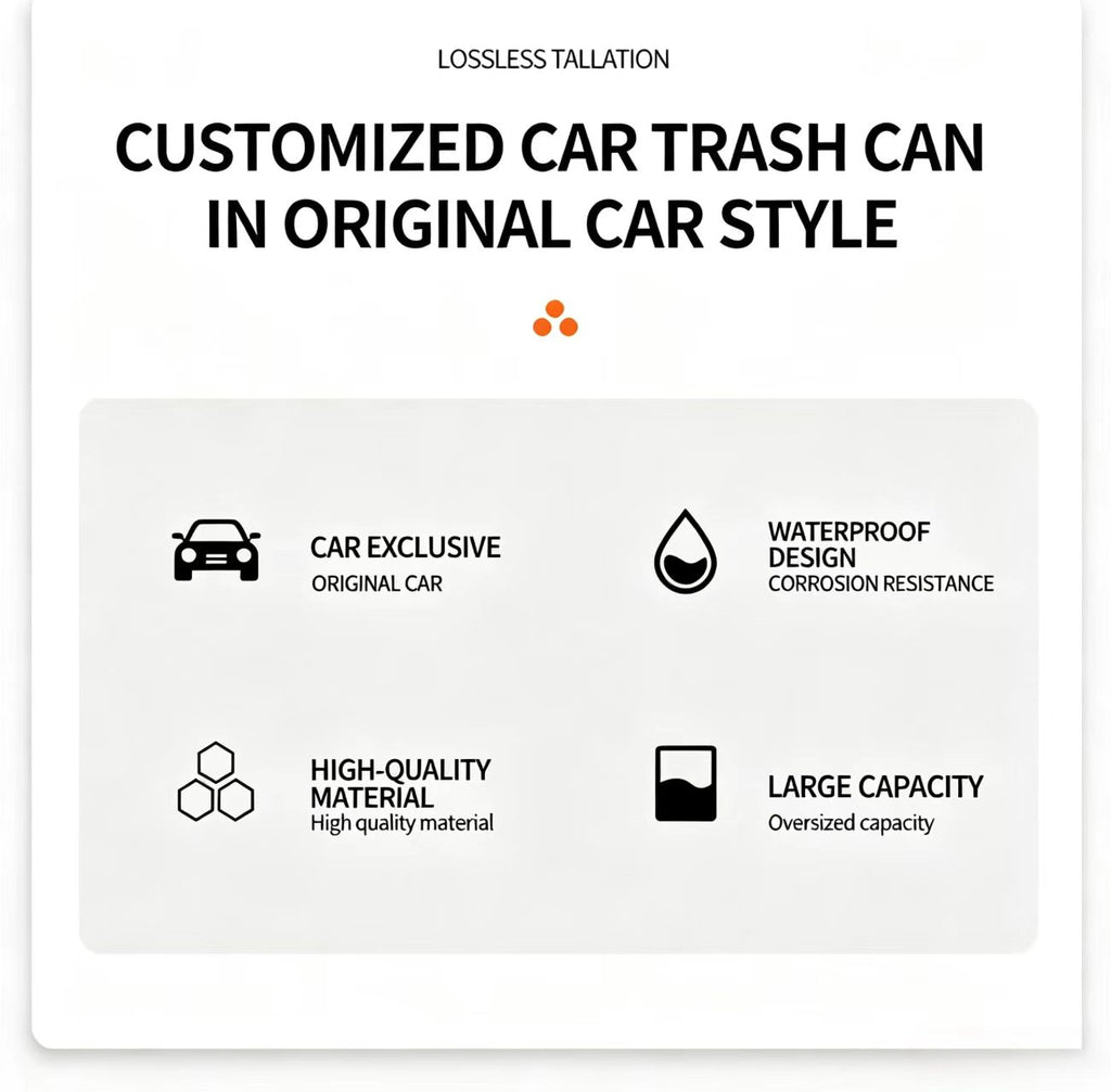 Mini Car Trash Can with Lid,2-in-1 Car Ashtray&Storage Organizer for Auto
