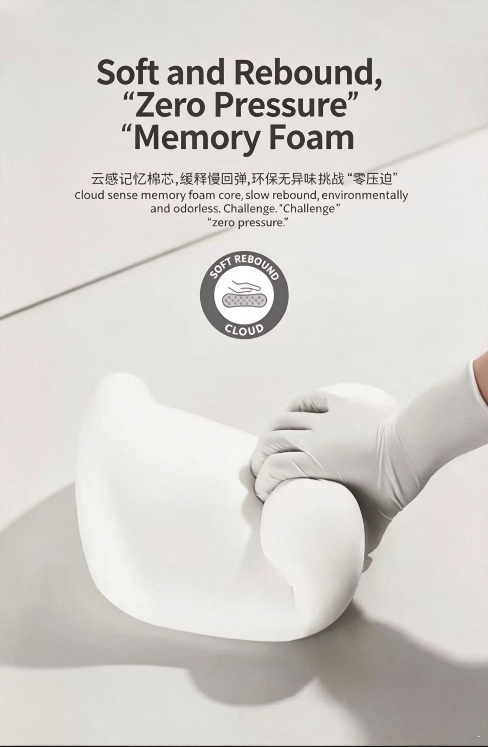 Memory Foam Car Pillow Set - Headrest, Lumbar & Neck Support Cushion