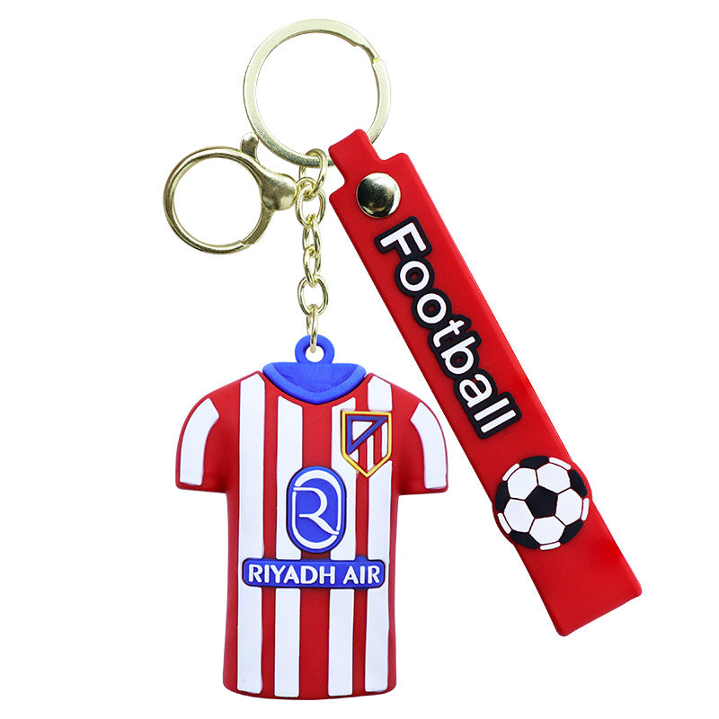 2026 World Cup Soft Rubber Soccer Jersey Keychain Football Fan Gift